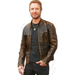 Dierks Bentley Men Moto Biker Jacket