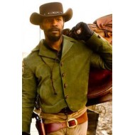 Django Unchained Jamie Foxx Green Cotton Jacket For Men
