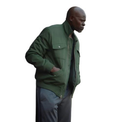 Djimon Hounsou Twisted Casual Green Jacket