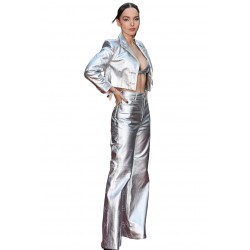 Dove Cameron Leather Suit