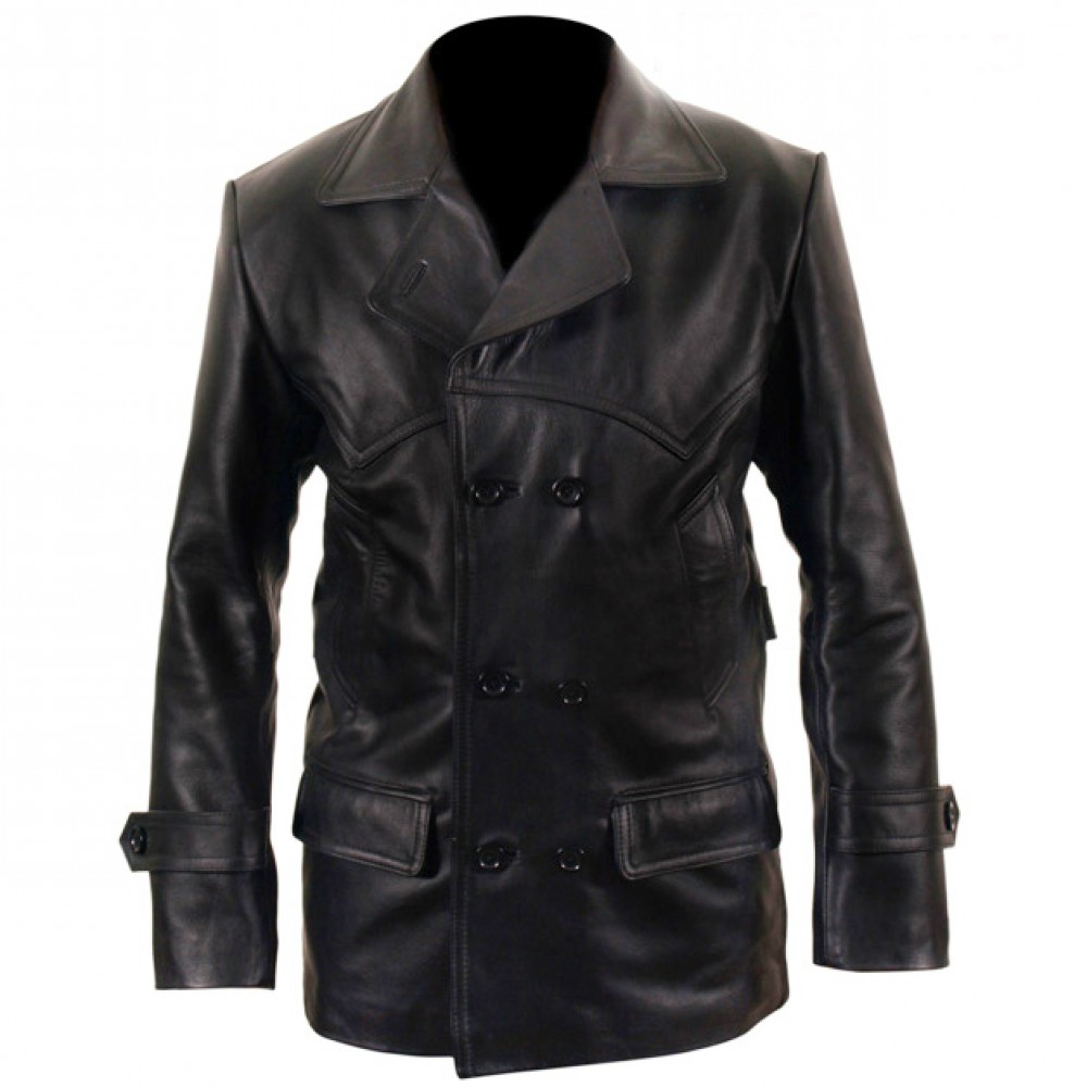 Dr. Who Black Leather Coat For Men | America Suits