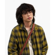 Drivers Ed Aidan Laprete Yellow Plaid Flannel Jacket