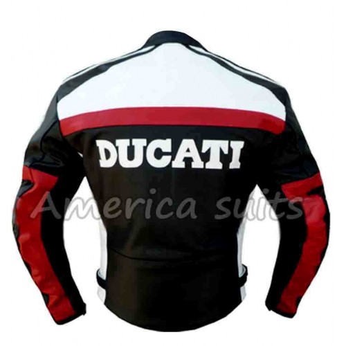 Ducati Australia Flag Black And Red Motorcycle Leather Jacket - Maker of  Jacket