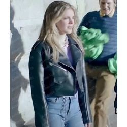 Elevator Game Madison MacIsaac Leather Jacket