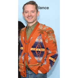 Elijah Wood Orange Wool Jacket