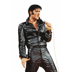 Elvis Presley 1968 Comeback Special Black Leather Outfit 