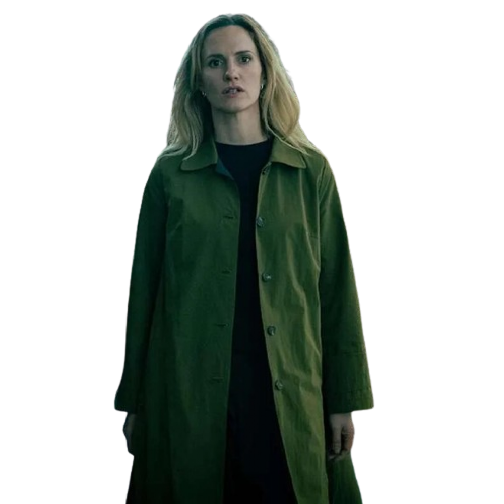 Emma Flyte Slow Horses S04 Green Coat America Suits