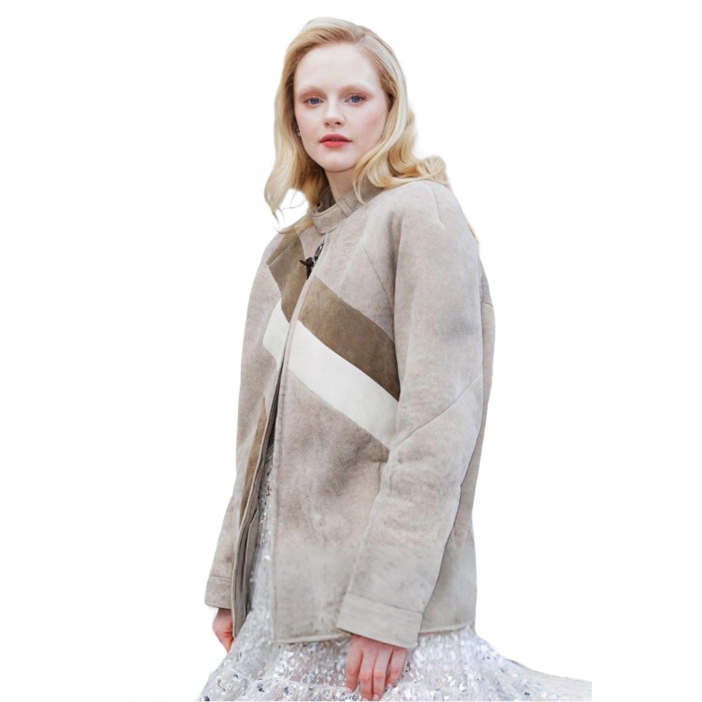 Emma Laird Belted Collar Jacket