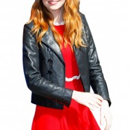 Emma Stone Black Leather Jacket