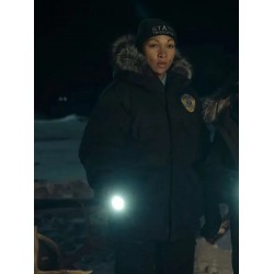Evangeline Navarro True Detective S04 Black Parka Jacket Evangeline Navarro True Detective S04 Black Parka Jacket