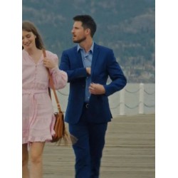 EXmas 2023 Robbie Amell Blue Suit