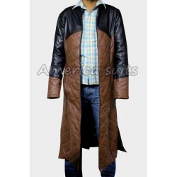 Farscape Officer Aeryn Sun Claudia  Black Leather Coat