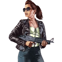 Female Protagonist GTA 6 Black Leather Jacket