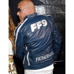 FF9 Vin Diesel Blue Leather Jacket