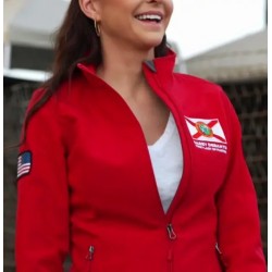 First Lady of Florida Casey Desantis Red Jacket