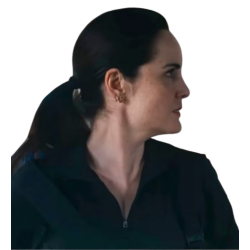 Flight Risk 2025 Michelle Dockery Black Jacket