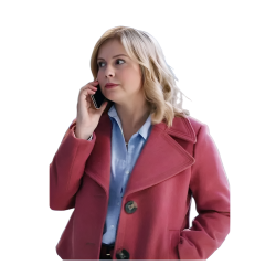 Ghosts Rose McIver Pink Wool Jacket