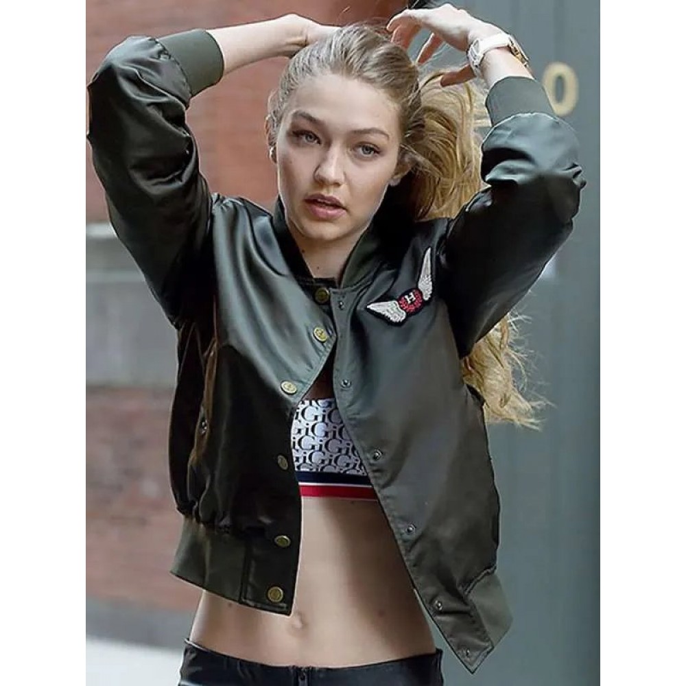   ジャケット　 X GiGi Hadid Gigi-Hadid-NYC-Green-Bomber-
