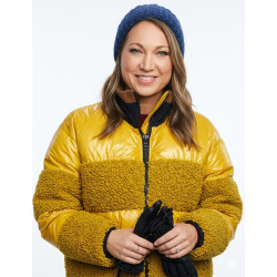 Ginger Zee Yellow Puffer Jacket Good Morning America Ginger Zee Yellow Puffer Jacket Good Morning America