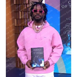 Good Morning America Juicy J Pink Hoodie
