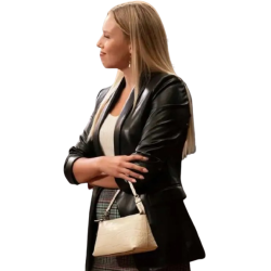 Gracie Dzienny The Sex Lives of College Girls Tatum Black Coat