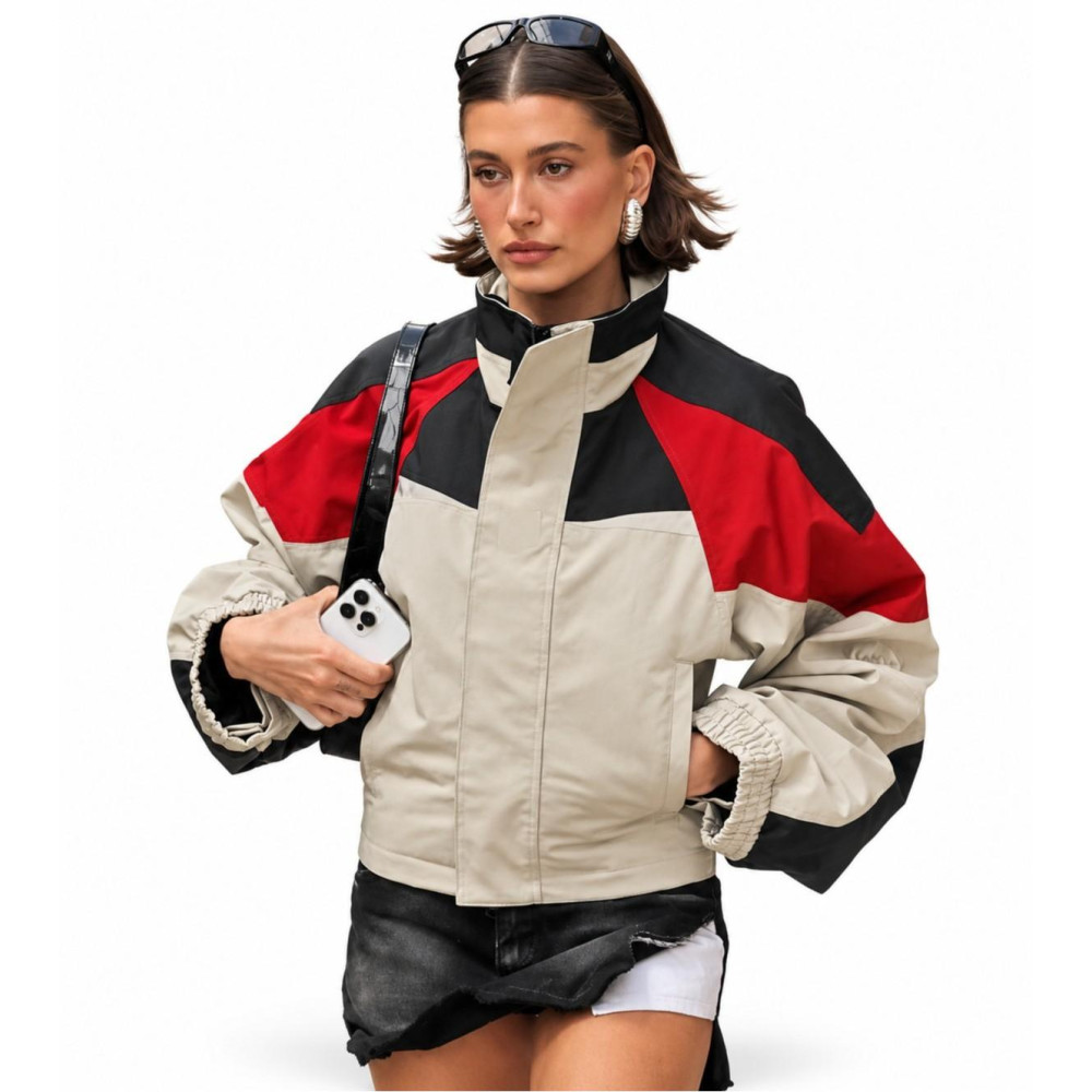 Hailey Bieber Windbreaker Jacket | America Suits