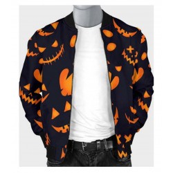 Halloween Pumpkins Bomber Jacket