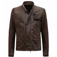 Han Solo Star Wars Forces Awakens Leather Jacket