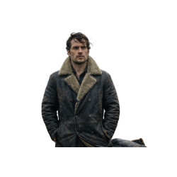 Highlander Henry Cavill Shearling Leather Long Coat Highlander Henry Cavill Shearling Leather Long Coat
