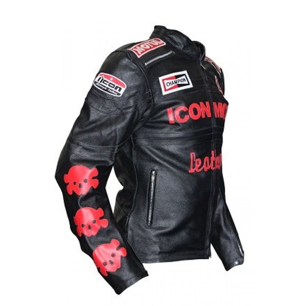 IconMoto Moter bike Leather jacket With Armour