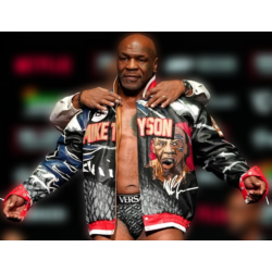 Iron Mike Tyson leather Bomber Jacket