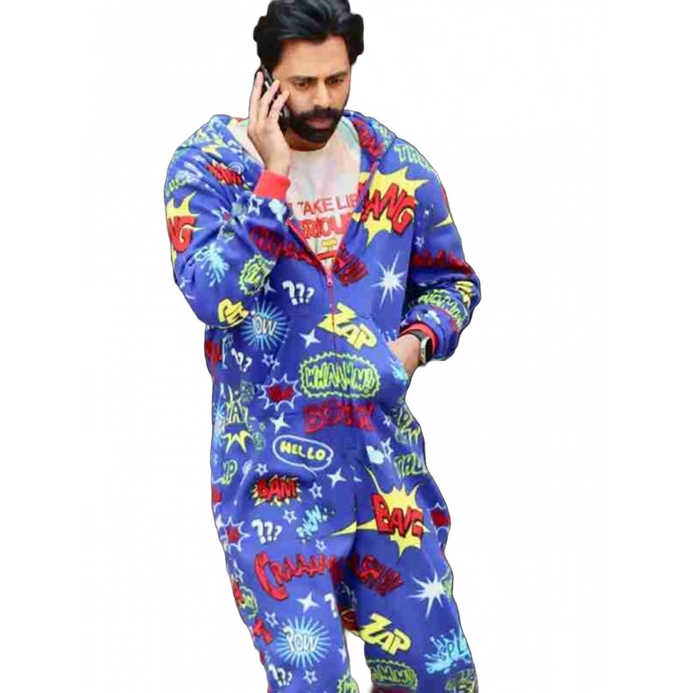 It Ends With Us Hasan Minhaj Printed Jumpsuit