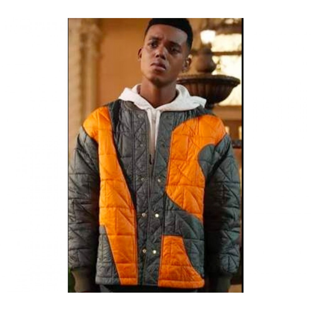 Jabari Banks Bel-Air Quilted Bomber Jacket - Main Image