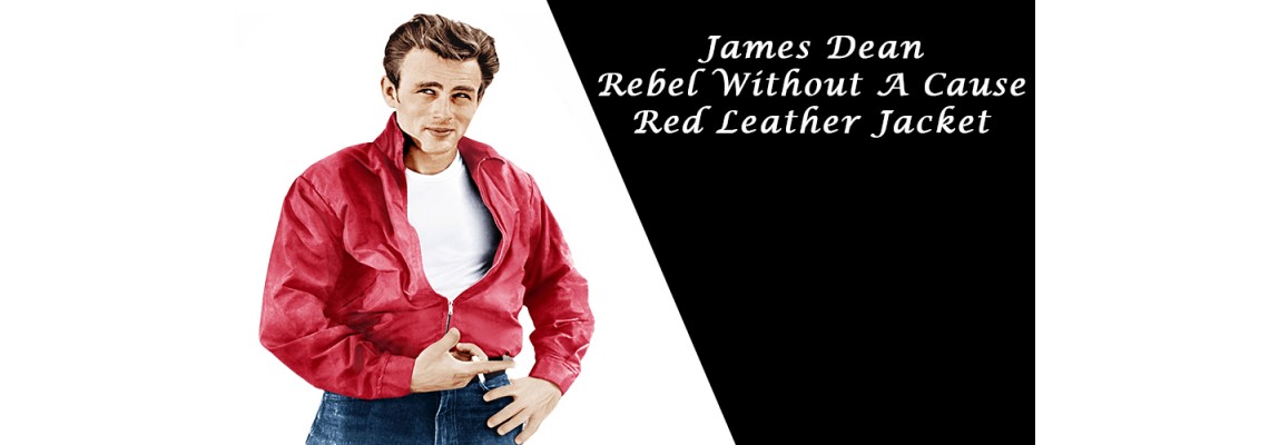 James Dean red jacket from 'Rebel Without a Cause' A timeless symbol of youth rebellion and Hollywood fashion.