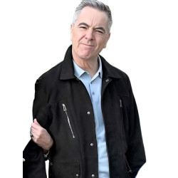 James Nesbitt Run Away Black Suede Leather Jacket