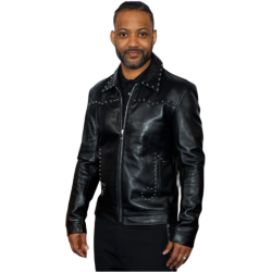 JB Gill UK Premiere Black Studded Jacket