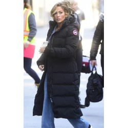 Jennifer Lopez Hooded Coat