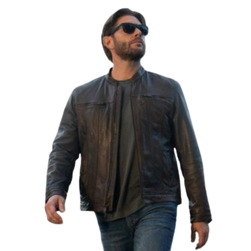 Jensen Ackles Countdown Mark Brown Leather Jacket | Countdown Outfits