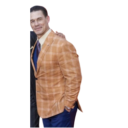 John Cena Jackpot Movie Plaid Blazer