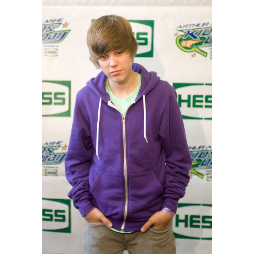 Justin Bieber Oversized Purple Hoodie