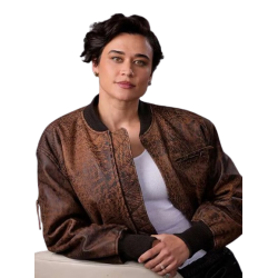 Katy O’Brian Love Lies Bleeding Brown Leather Jacket Katy O’Brian Love Lies Bleeding Brown Leather Jacket