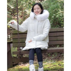 Kim Go Eun White Parker Jacket Kim Go Eun White Parker Jacket
