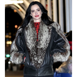 Krysten Ritter Dexter Resurrection Mia Leather Fur Jacket