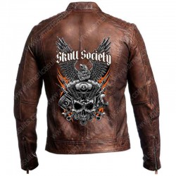 Leather Jackets Mens in Brown Color
