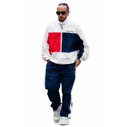 Lewis Hamilton White Red Blue Tracksuit