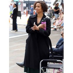 Lift 2024 Gugu Mbatha-Raw Black Trench Coat Lift 2024 Gugu Mbatha-Raw Black Trench Coat