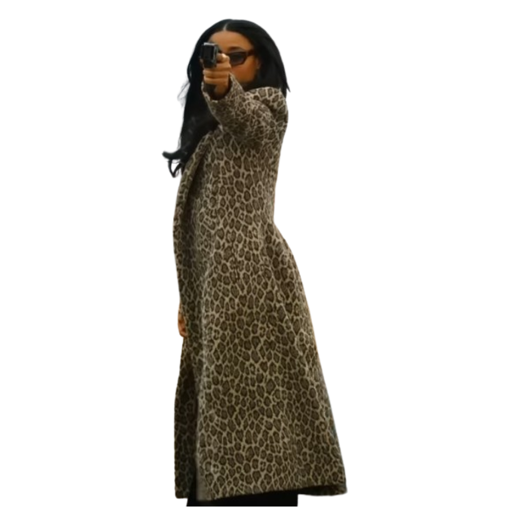 Love Hurts 2025 Ariana Debose Leopard Coat | America Suits