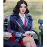 Lucy Hale Katy Keene Checked Coat