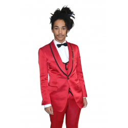 Luka Sabbat Grown-ish Event Red Tuxedo Suit