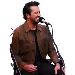 Luke Bryan American Idol 2026 Brown Leather Jacket Luke Bryan American Idol 2026 Brown Leather Jacket